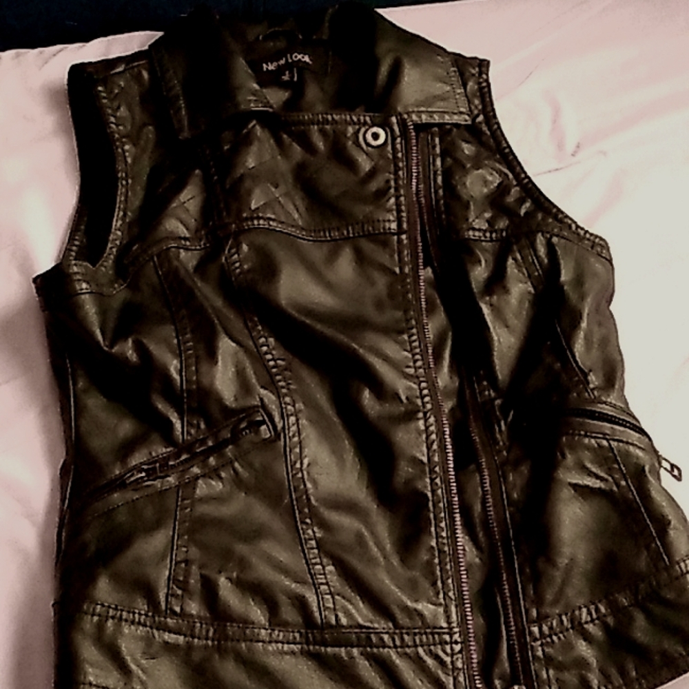 Leather Jacket Vest
